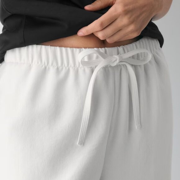 NWT Aritzia WILFRED The Lodge Pant - Crepette Light Birch - Picture 3 of 8